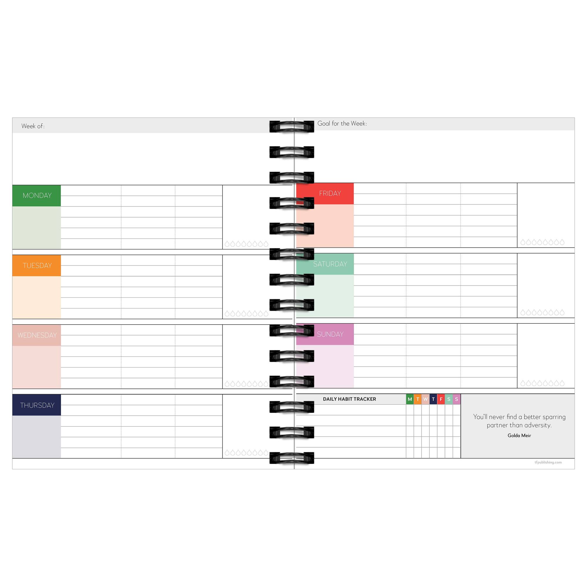 Floral Weekly Monthly Luxe Planner